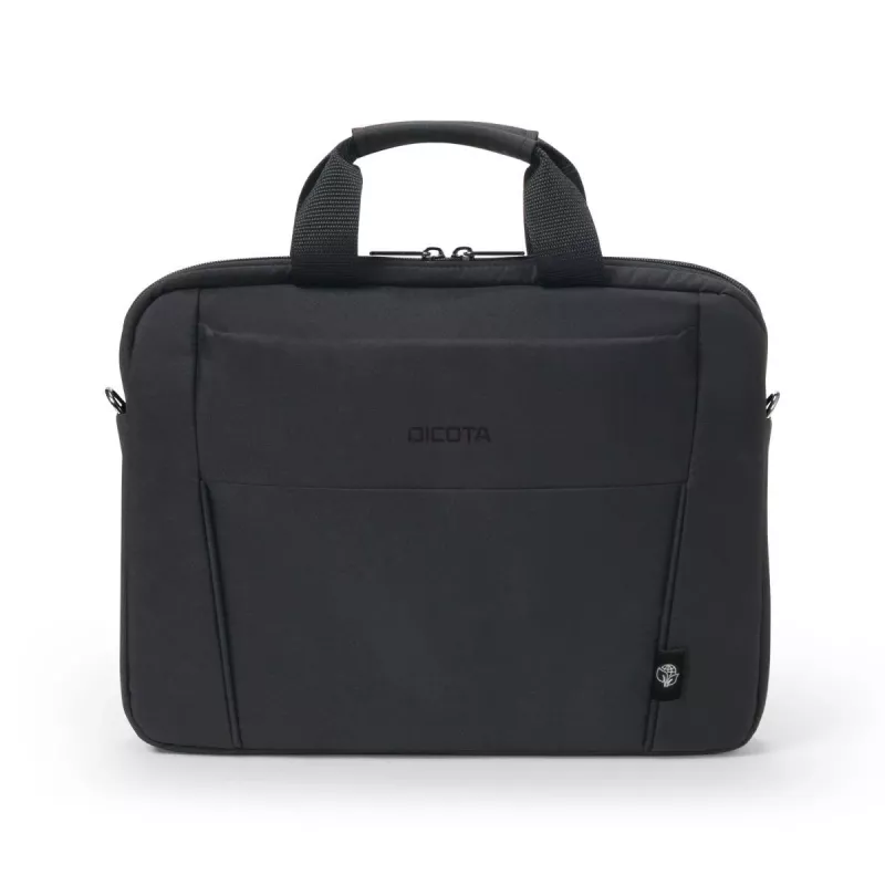 DICOTA Eco Slim Case Base - 13-14.1 collu klēpjdatora maciņš - Melns / 300d RPET poliesters