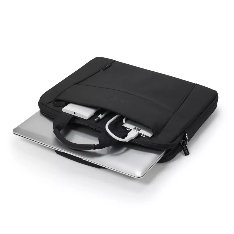 DICOTA Eco Slim Case Base - 13-14.1 collu klēpjdatora maciņš - Melns / 300d RPET poliesters