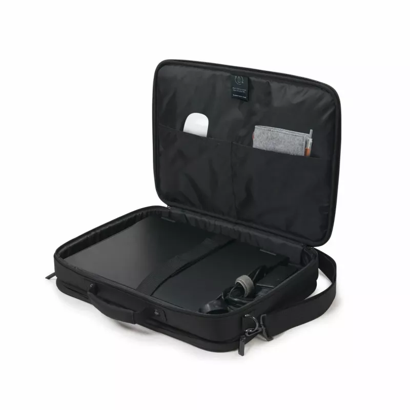 DICOTA Eco Multi Plus Base - 14-15.6 inch piezīmjdatora portfelis - Melns / 300D rPET poliesters