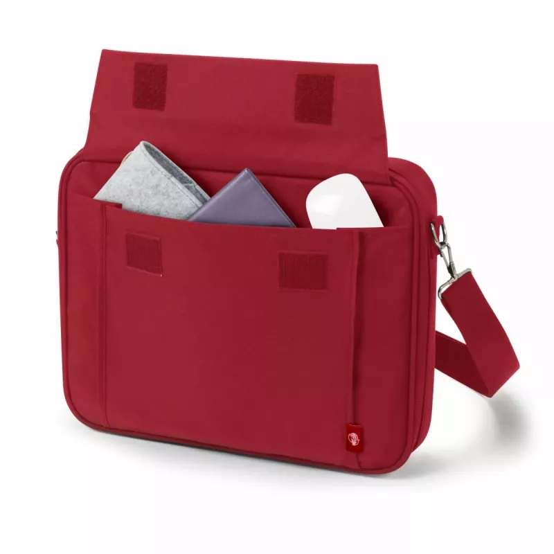 DICOTA Eco Multi Base - 14-15.6 collu portatīvā datora maciņš - Sarkans / 300d Rpet Poliesters