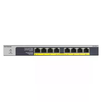 NETGEAR GS108LP nevaldāms Gigabit Ethernet slēdzis ar PoE 8 porti melns/pelēks