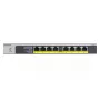 NETGEAR GS108LP nevaldāms Gigabit Ethernet slēdzis ar PoE 8 porti melns/pelēks