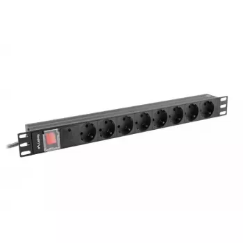 Strāvas sadalītājs PDU Lanberg PDU-08F-0200-BK