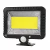 Āra saules LED prožektors MACLEAN MCE438, 5W, 400 lm, IP44, Li-Ion 5.2V, sienas montāža, balta gaisma, melns