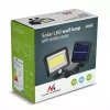 Āra saules LED prožektors MACLEAN MCE438, 5W, 400 lm, IP44, Li-Ion 5.2V, sienas montāža, balta gaisma, melns