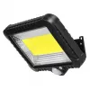Āra saules LED prožektors MACLEAN MCE438, 5W, 400 lm, IP44, Li-Ion 5.2V, sienas montāža, balta gaisma, melns