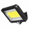Āra saules LED prožektors MACLEAN MCE438, 5W, 400 lm, IP44, Li-Ion 5.2V, sienas montāža, balta gaisma, melns