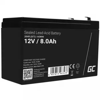 Green Cell AGM46 12V 8000 mAh Noslēgts Svina-Skābes Akumulators