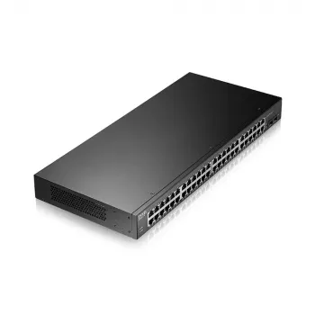 Zyxel GS1900-48HPv2 pārvaldīts L2 Gigabit Ethernet (10/100/1000) Power over Ethernet (PoE) slēdzis, melns