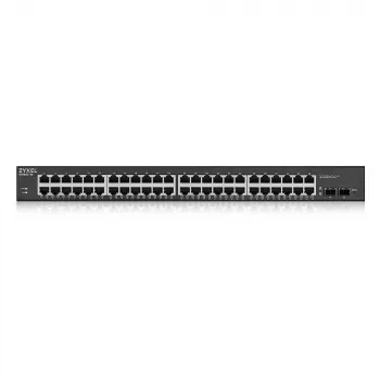 Zyxel GS1900-48HPv2 pārvaldīts L2 Gigabit Ethernet (10/100/1000) Power over Ethernet (PoE) slēdzis, melns