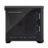 PC korpuss Fractal Design Torrent Tower Black — ATX/EATX/ITX, 2x180mm priekšējie ventilatori, 2x3.5 collu un 4x2.5 collu vietas, rūdīts stikls