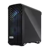 PC korpuss Fractal Design Torrent Tower Black — ATX/EATX/ITX, 2x180mm priekšējie ventilatori, 2x3.5 collu un 4x2.5 collu vietas, rūdīts stikls