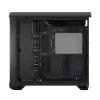 PC korpuss Fractal Design Torrent Tower Black — ATX/EATX/ITX, 2x180mm priekšējie ventilatori, 2x3.5 collu un 4x2.5 collu vietas, rūdīts stikls