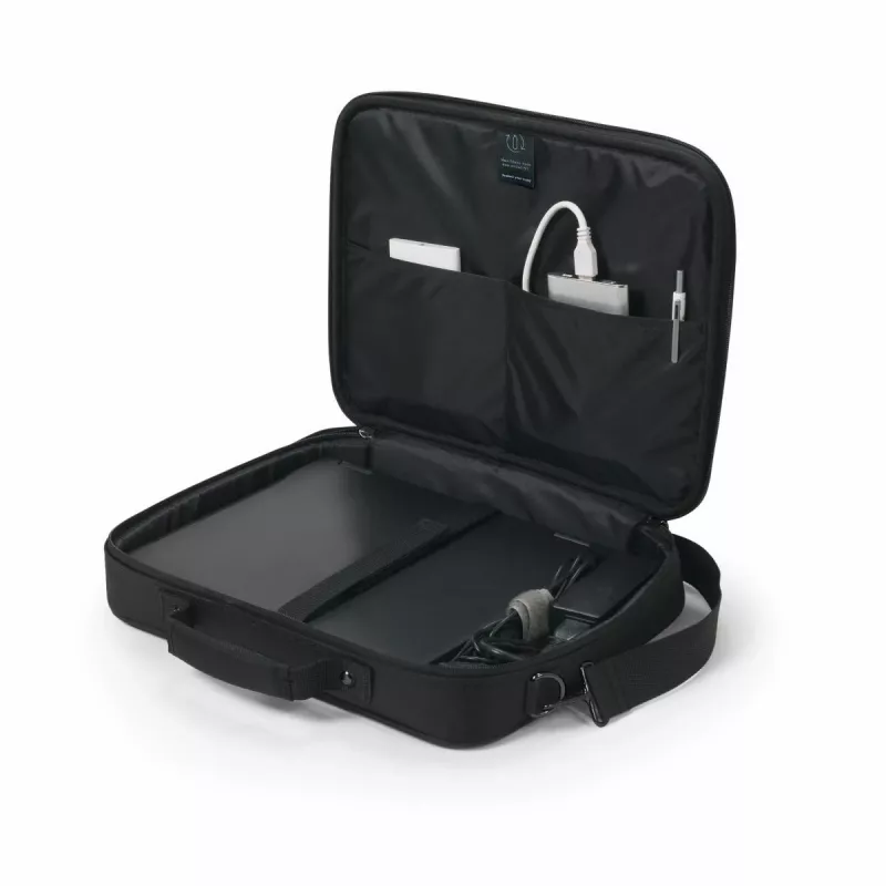 DICOTA Eco Multi Base - 15-17.3 collu piezīmjdatora maciņš - Melns / 300d Rpet Poliesters