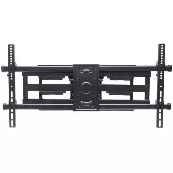 Manhattan pilnās kustības sienas stiprinājums TV un monitoriem, 37–75 collu ekrāniem, VESA 200x200–800x400 mm, līdz 75 kg, melns