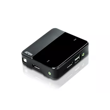 ATEN 2-Port USB 4K DisplayPort 1.2 KVM Slēdzis (ar KVM kabeļiem)