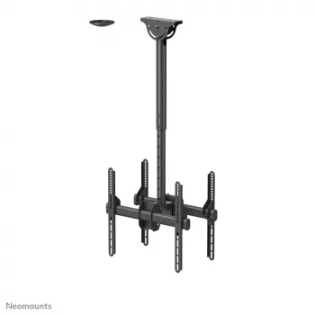 Neomounts NM-C440DBLACK divu monitoru/TV griestu stiprinājums 32-60 collas - h 56-91 cm