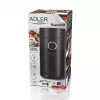 Kafijas dzirnaviņas Adler AD4446BS — 150 W, nerūsējošā tērauda dzirnaviņas, 75 g pupiņu tvertne, melna