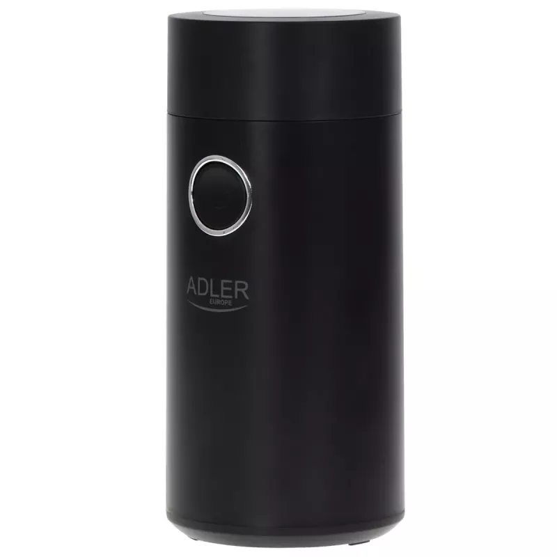 Kafijas dzirnaviņas Adler AD4446BS — 150 W, nerūsējošā tērauda dzirnaviņas, 75 g pupiņu tvertne, melna