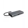 ICY BOX IB-DK4040-CPD Vadu USB 3.2 Gen 1 (3.1 Gen 1) Type-C dokstacija, antracīta/melna