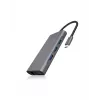 ICY BOX IB-DK4040-CPD Vadu USB 3.2 Gen 1 (3.1 Gen 1) Type-C dokstacija, antracīta/melna