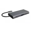 ICY BOX IB-DK4040-CPD Vadu USB 3.2 Gen 1 (3.1 Gen 1) Type-C dokstacija, antracīta/melna
