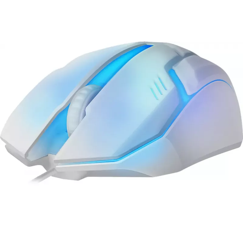 Defender Cyber MB-560L spēļu pele ar vadu, balta, 7 krāsu pamatgaismojums