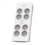 Philips SPN7080WA/60 pārsprieguma aizsargs balts 8 AC kontaktligzdas 2 m