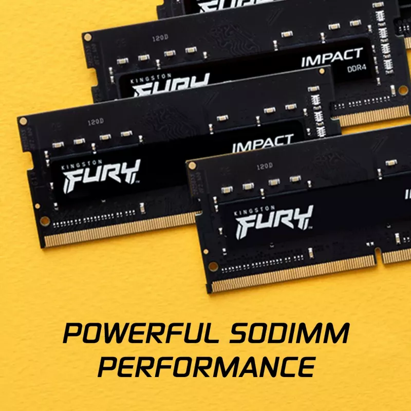 Kingston FURY Impact 16GB (2x8GB) DDR4 3200MHz CL20 SODIMM atmiņas komplekts