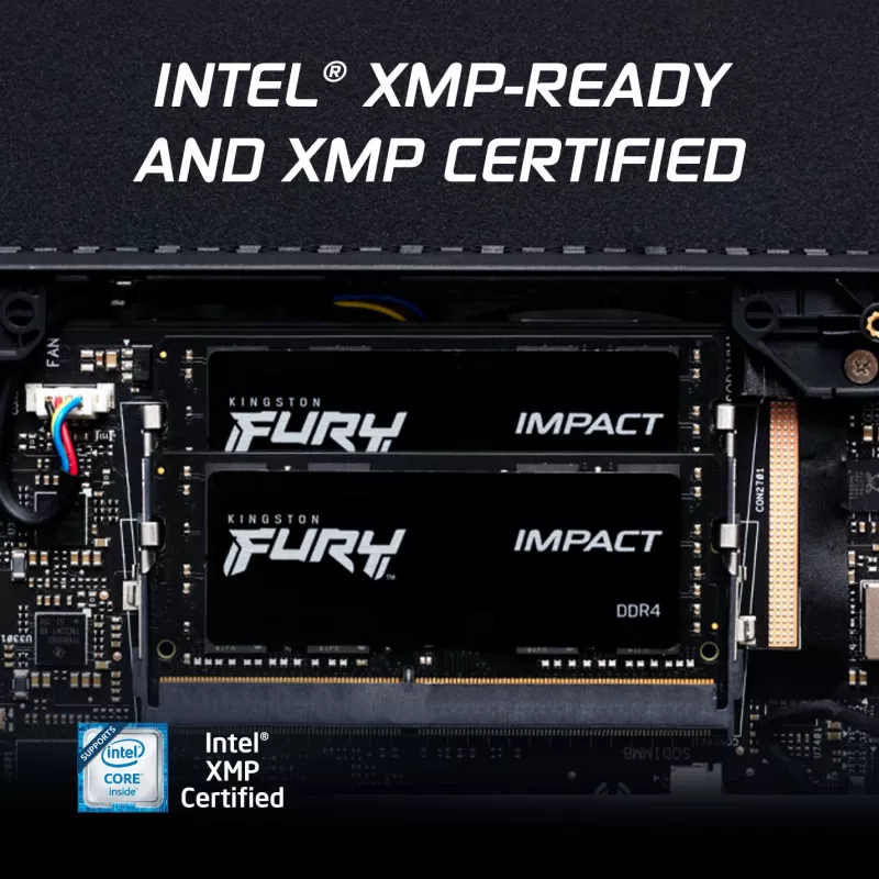 Kingston FURY Impact 16GB (2x8GB) DDR4 3200MHz CL20 SODIMM atmiņas komplekts