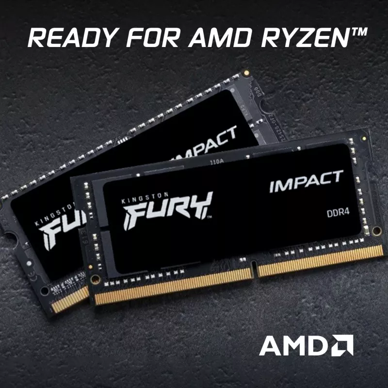 Kingston FURY Impact 16GB (2x8GB) DDR4 3200MHz CL20 SODIMM atmiņas komplekts