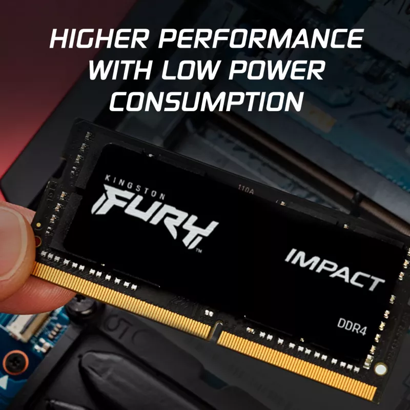 Kingston FURY Impact 16GB (2x8GB) DDR4 3200MHz CL20 SODIMM atmiņas komplekts