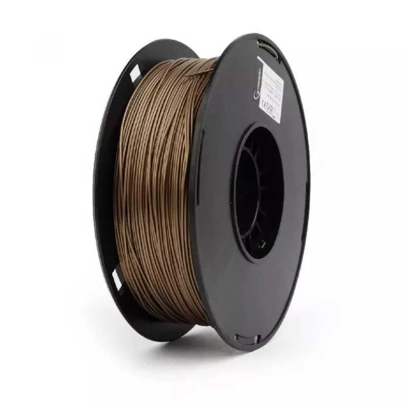 GEMBIRD PLA-PLUS 3D printera pavediens, “zelta” metāla krāsa, 1.75 mm, 1 kg