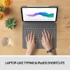 LOGITECH Combo Touch - iPad Pro 12.9 collu (5. paaudze) - Angļu QWERTY tastatūra