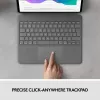 LOGITECH Combo Touch - iPad Pro 12.9 collu (5. paaudze) - Angļu QWERTY tastatūra
