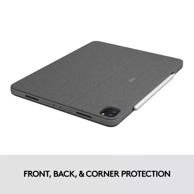 LOGITECH Combo Touch - iPad Pro 12.9 collu (5. paaudze) - Angļu QWERTY tastatūra