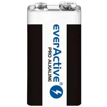 Sārma baterija 9V everActive EV6LR61-PRO, 9 V, 650 mAh, 26.4×48.5×16 mm, 1 gab.