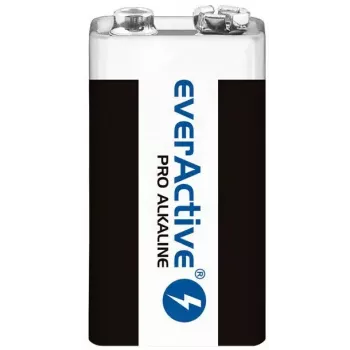 Sārma baterija 9V everActive EV6LR61-PRO, 9 V, 650 mAh, 26.4×48.5×16 mm, 1 gab.