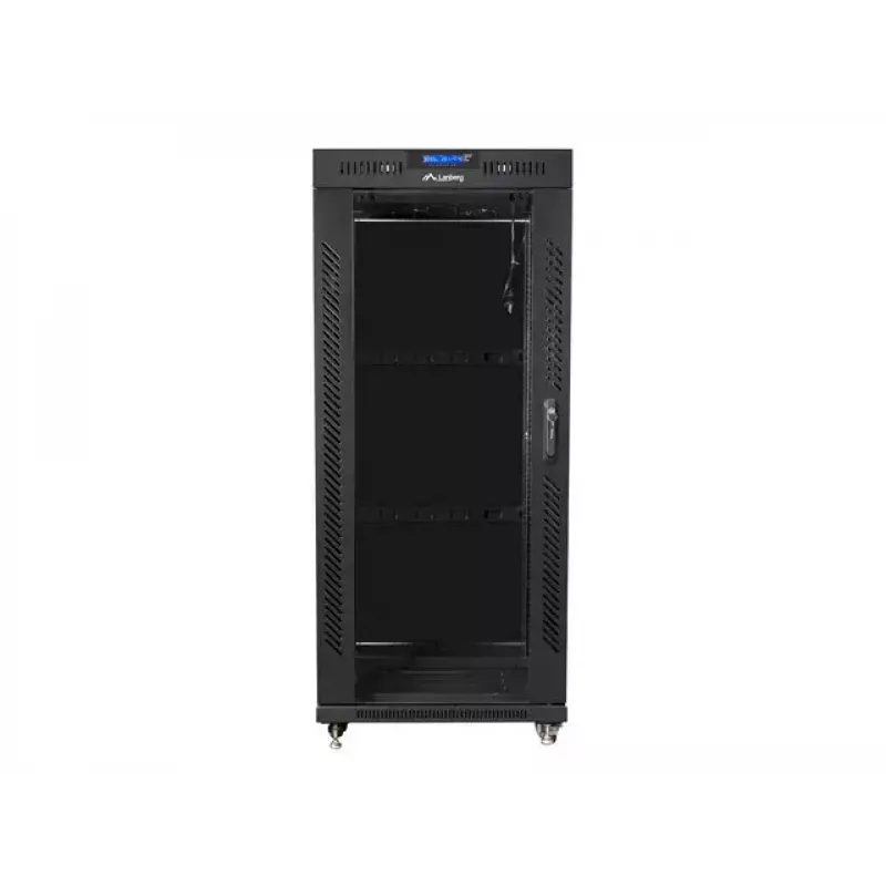 Brīvi stāvošs skapis Lanberg FF01-6827-12BL 27U 19 inch melns