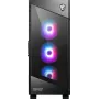 PC korpuss MSI MPG VELOX 100R Mid Tower Melns — ATX, 7 slots, 2×3.5 collu sloti, 2×2.5 collu sloti, USB-C