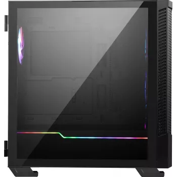 PC korpuss MSI MPG VELOX 100R Mid Tower Melns — ATX, 7 slots, 2×3.5 collu sloti, 2×2.5 collu sloti, USB-C