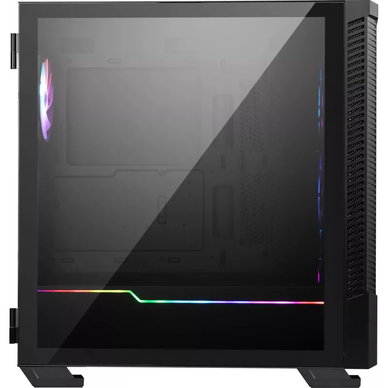 MSI MPG VELOX 100R vidēja izmēra PC korpuss, E-ATX, rūdīts stikls, 4x 120 mm ARGB ventilatori, 2x USB 3.0 + 1x USB-C, 2x 3,5″ + 2x 2,5″ ietvari, melns