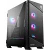 MSI MPG VELOX 100R vidēja izmēra PC korpuss, E-ATX, rūdīts stikls, 4x 120 mm ARGB ventilatori, 2x USB 3.0 + 1x USB-C, 2x 3,5″ + 2x 2,5″ ietvari, melns