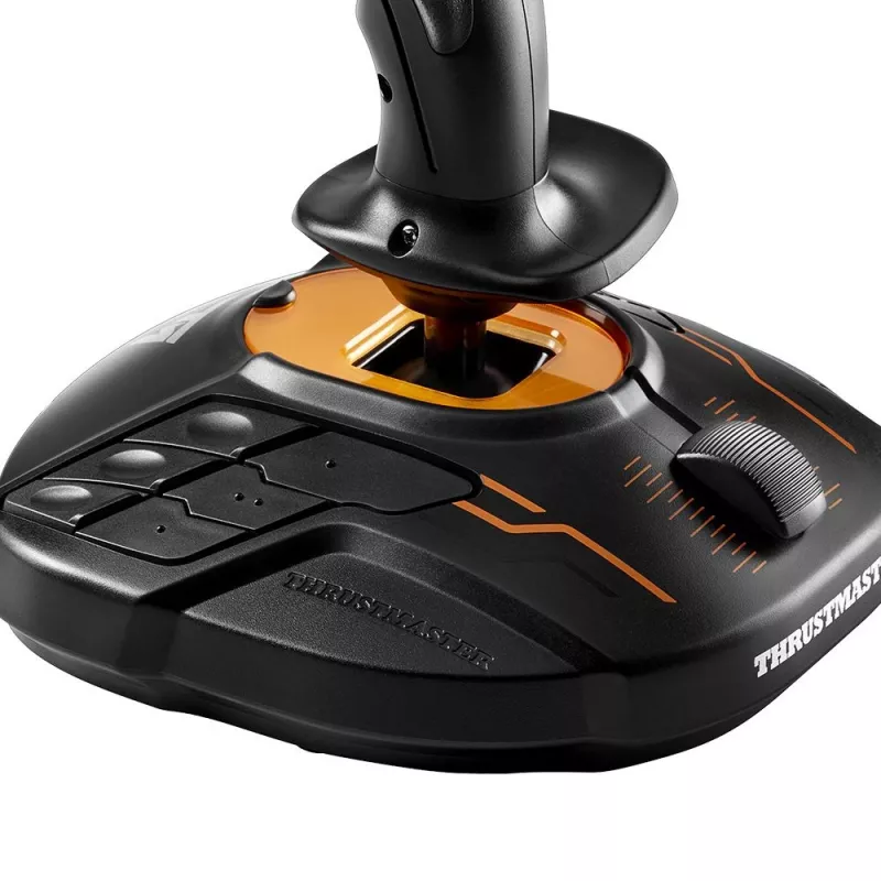 Thrustmaster T.16000M FCS SPACE SIM DUO Melns, Oranžs USB Sviras Vadības ierīce Analogs / Digitāls PC