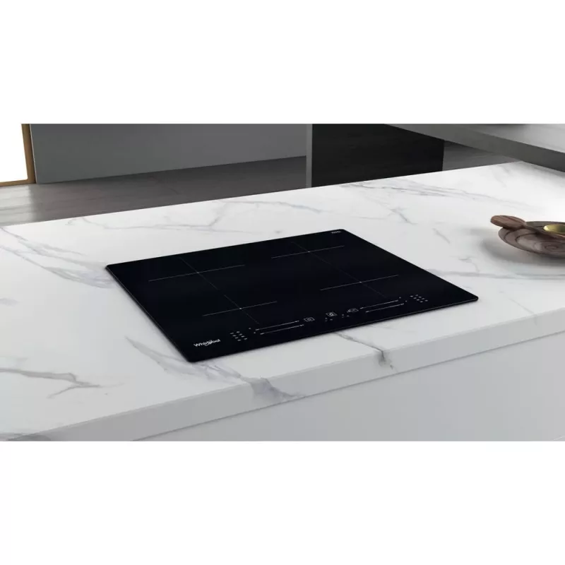 Whirlpool WS S4060 BF Iebūvējamā indukcijas plīts, melna, 60 cm, 4 zonas