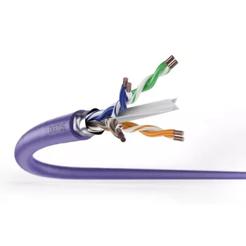 DIGITUS instalācijas kabelis - CAT6 - F/UTP - B2ca - 500m - Violeta