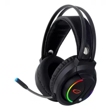 Vadu spēļu austiņas ESPERANZA EGH470 — pāri ausīm, 3.5 mm, 2 m kabelis, fona apgaismojums, 32 Ω, 105 dB