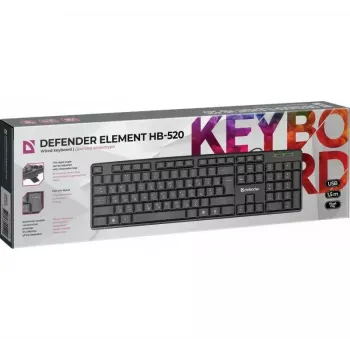 Vadu USB tastatūra DEFENDER HB-520 — kompakts izkārtojums