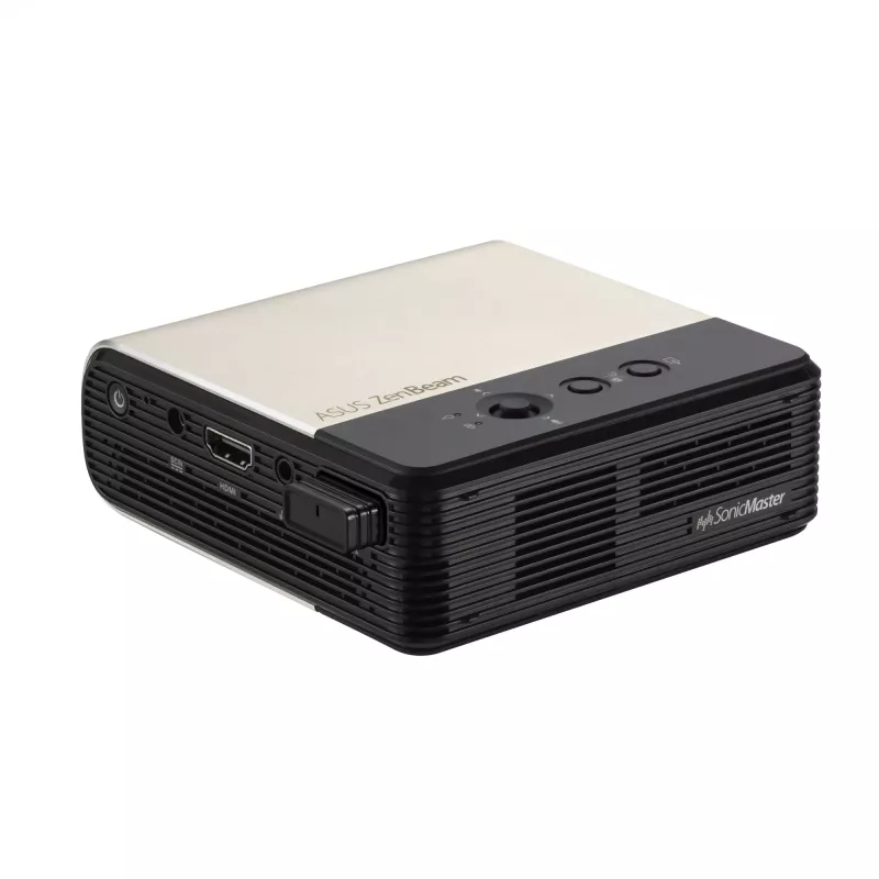 ASUS ZenBeam E2 projektors 300 ANSI lūmeni DLP WVGA (854x480) Melns, Zelts