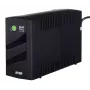 Nepārtrauktās barošanas avots EVER DUO 550 PL AVR USB 550VA, 0.55 kVA / 330 W, Line-Interactive, 3×C13 kontaktligzdas, 12V 5Ah akumulators